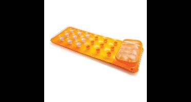 Intex luchtbed - oranje - 188 x 71 cm - water/zwembad - opblaasbare artikelen