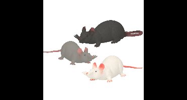 John Toy - Speelgoed Halloween decoratie kunststof rat 28 cm