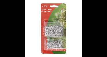 Kerstbalhaakjes - zilver - 150x stuks - 4 en 6 cm