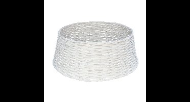 Kerstboommand - wit - D39 x H20 cm - voor kerstboom van 150 cm - kerstboomrok