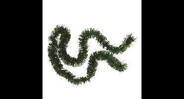 Kerstslinger - glitter groen - folie - 180 x 7 cm - kerstboom versiering/guirlandes