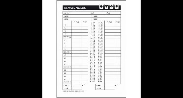 Klaverjas scoreblok - A5 - 50 vellen - klaverjassen spel