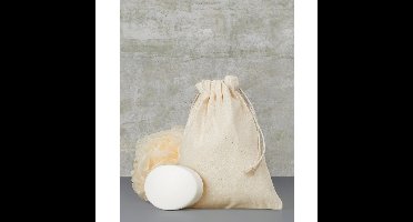 Linnen uitdeeltasje met koord 15 x 20 cm