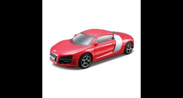 Modelauto Audi R8 2009 rood schaal 1:43/10 x 4 x 3 cm