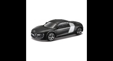 Modelauto - Audi R8 2009 - zwart - 10 cm - schaal 1:43