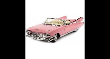 Modelauto - Cadillac Eldorado - roze - 33 cm - schaal 1:18 - speelgoedauto