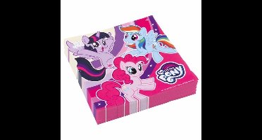 My Little Pony Servetten - 20x stuks - 33 x 33 cm - 3laags - unicorn - kinderfeestje