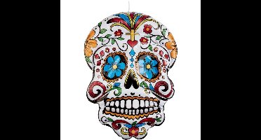 Opblaasbare Day of the Dead schedel - 100 cm - Halloween hangdecoratie