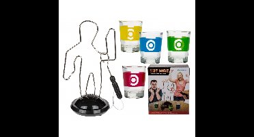 Out of the Blue Drankspel - zenuwspiraal - met shotglazen - drinkspellen