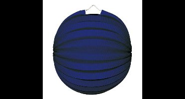 Party Lampion van papier - ronde vorm - blauw - Dia 22 cm