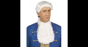 Rechter jabot - wit - kant - kraag - rechter verkleedaccessoires