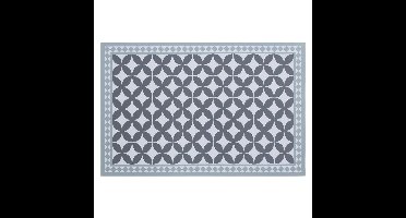Rechthoekige placemat mozaiek grijs vinyl 45 x 30 cm