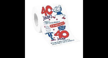 Rollen toiletpapier 40 jaar man - 40e verjaardag - verjaardagscadeau - feestartikelen