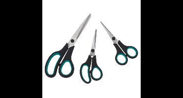 Scharen/scharenset - 3 formaten - blauw - 14/15/21 cm