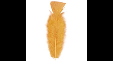 Sierveren - 50x - oranje - 17 cm - knutselveertjes - decoratie/hobbymateriaal