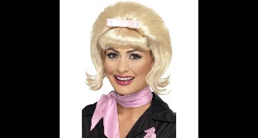 Smiffys carnaval verkleed pruik - Dames - Jaren 50 stijl - blond haar