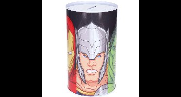 Spaarpot blik van Avengers - kinderen - 10 x 17 cm - metaal