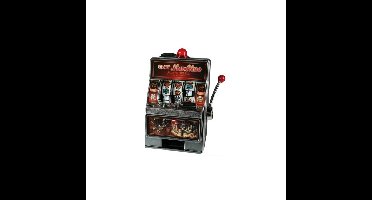 Spaarpot gokkast - speelautomaat - 19 x 13 cm - fruitmachine - casino thema