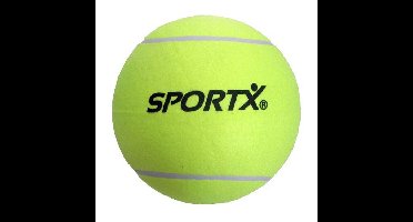SportX Jumbo Tennisbal - XXL - geel - 22 cm - buiten spelen - speelgoed