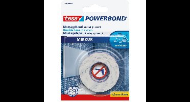 Tesa Montagetape dubbelzijdig - 1x rol - voor spiegels - 1,5 meter