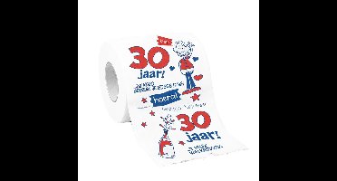 Toiletpapier/wc-papier 30 jaar man - 30e verjaardag - cadeau - decoratie/versiering