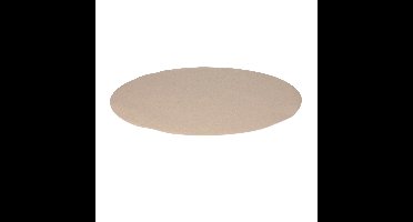 Wicotex Placemats Uni - taupe - rond 38 cm - anti slip laag - Teflon coating toplaag