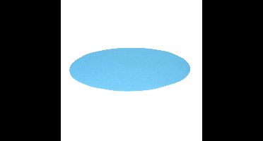 Wicotex Placemats Uni - turquoise - rond 38 cm - anti slip laag - Teflon coating toplaag