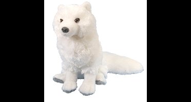 Wild Republic Knuffel Poolvos - wit - pluche - 30 cm - knuffeldier