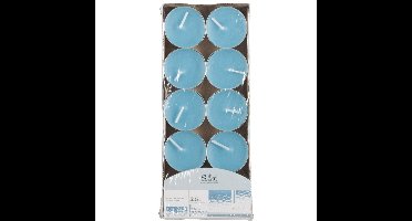 Arti Casa Geurtheelichtjes - 10x stuks - oceaan - blauw - was/paraffine - 3,5 uur