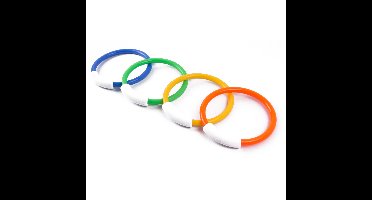 Benson Duikringen - 4x stuks - gekleurd - duikspeelgoed - kunststof