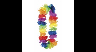 Boland Bloemenslinger/hawaiikrans - met grote bloemen - tropische kleuren