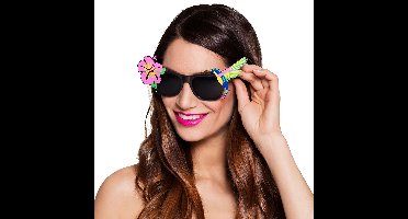Boland Hawaii bril - bloemen - tropisch thema - zonnebril - carnaval