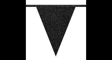 Boland Kartonnen glittervlaggenlijn - 6m - Zwart met glitter - Universeel Thema