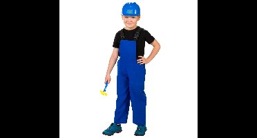 Bouwvakkers verkleedkostuum - overall - blauw - voor kinderen - werkman