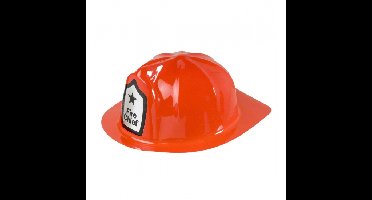 Brandweer verkleed helm - rood - PVC - volwassenen - brandweerhelmen