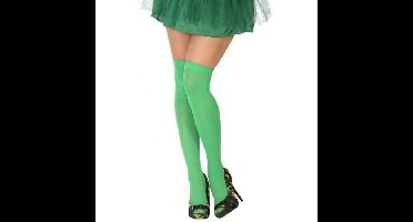 Carnaval verkleed kousen voor dames - Groen - Panty sokken - 40 denier