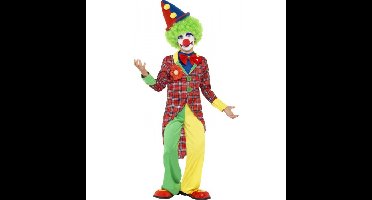 Clown carnaval verkleedkleding kostuum - voor kinderen - compleet - multi kleuren