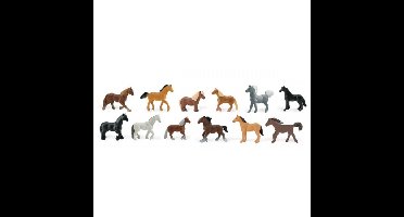 Decoratie paarden 12 stuks