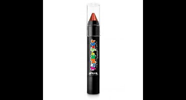 Face paint stick - metallic rood - 3,5 gram - schmink/make-up stift/potlood