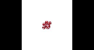Haan kleintje knikkers 21x stuks - buitenspeelgoed - knikkeren - rood mix - glas