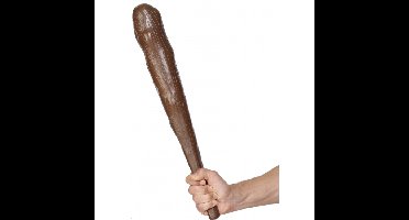 Holbewoner knots - 45 cm - bruin - kunststof - verkleedaccessoires caveman