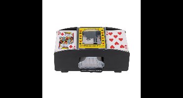Kaartenschudmachine - 2 stapels spelkaarten - op batterijen - 21 x 11 cm