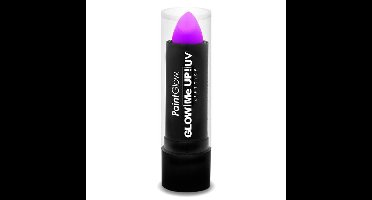 Lippenstift/lipstick - neon paars - UV/blacklight - 4,5 gram - schmink/make-up