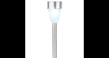 Lumineo Prikspot - solar - LED - RVS - 36 cm - 1x- Tuinverlichting
