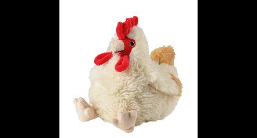 Magnetron knuffel - kip/haan - 25 cm - pluhe - warmteknuffel