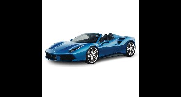 Modelauto Ferrari 488 Spider - blauw- 2016 - schaal 1:43 - schaalmodel auto