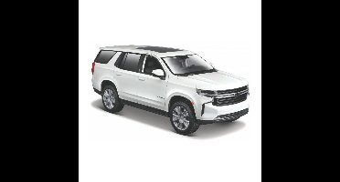 Modelauto/speelgoedauto Chevrolet Tahoe - wit - schaal 1:24/21 x 8 x 8 cm