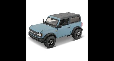 Modelauto/speelgoedauto Ford Bronco Badlands - blauw - 18 cm - schaal 1:24