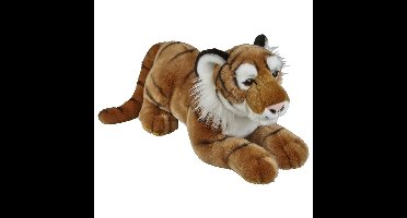 Pluche dierenknuffel - Bruine tijger knuffel - 50 cm - wilde dierenknuffel