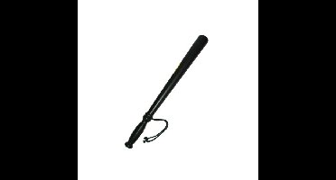 Politie gummi knuppel - zwart - 50 cm - plastic - Carnaval verkleed accessoire